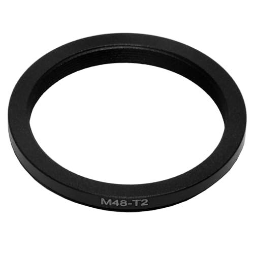 HAPPYTOPSTAR M48 (48mm 0.75mm Thread Pitch) to T2 M42 M42x0.75mm (42mm 0.75mm Thread Pitch) to M48-M42 mm Male to Female Coupling Ring Telescope Adapter