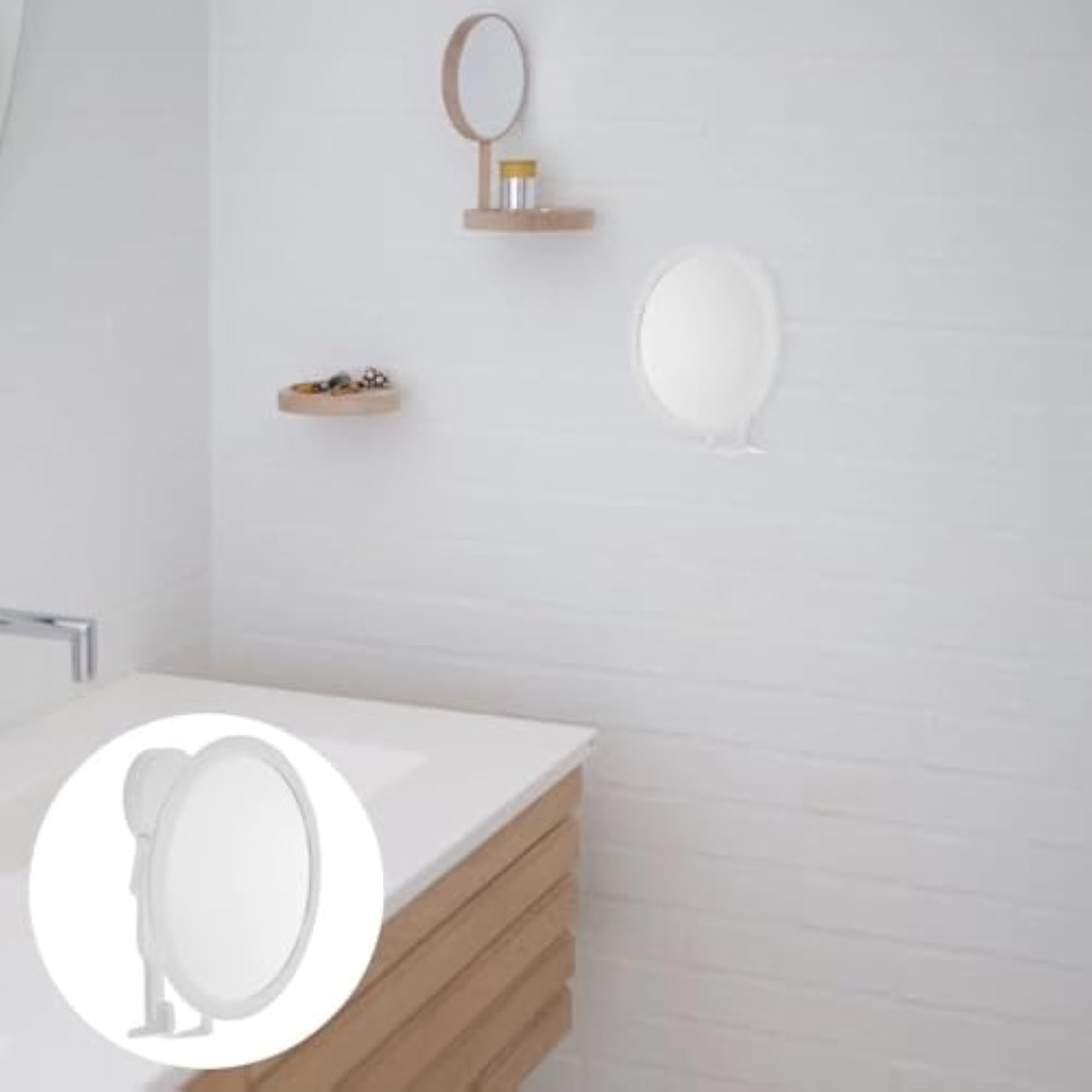Suction Cup Shower Mirror for Shaving
