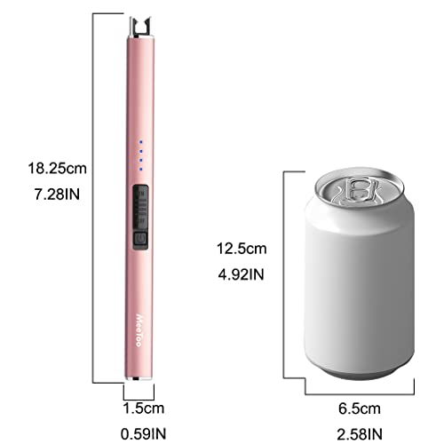 Encendedor eléctrico recargable USB tipo C Rose Gold miniatura 7