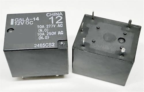 Relé G5LA-14 12VDC evita arcos eléctricos y sobrecalentamiento en sistemas T73-1C-12V de 5 pines