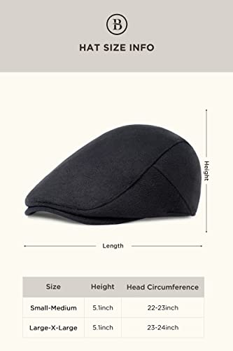 Image of BABEYOND Men's Flat Cap Newsboy Hats Herringbone Tweed Cabbie Hats for Men 1920s Ivy Irish Driving Hats Gatsby Hat
