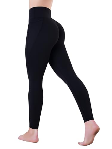 Sunzel Sustainable High Waisted Butt Lifting Leggings with Pockets for Women, No Front Seam Tummy Control Workout Yoga Pants4