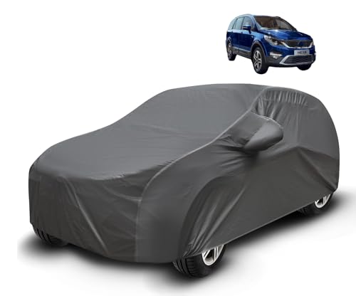 Image of Auto Hub Waterproof Car Cover Compatible with Tata Hexa with Mirror Pockets, Soft Cotton Lining, Hexa Car Cover Waterproof, Grey