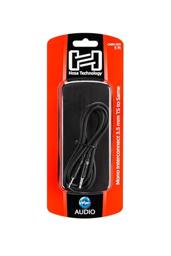 Hosa CMM-305 Mono Interconnect, 3.5 mm TS a mismo, 1.52 m miniatura 5