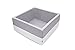 Produktbild Cristal Rainbow Kids - Luxus Bällebad Bällepool Kunstleder Bällebecken Spielbälle Kugelbad Bällchenbad Spielbecken Ball Bällepool OHNE Bälle (Hellgrau-Weiß - Quadrat)