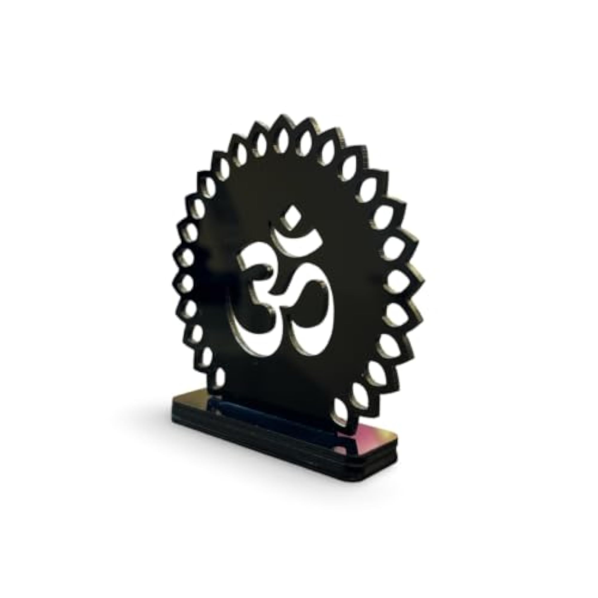 Om Car Dashboard Idol, High Gloss Black Acrylic