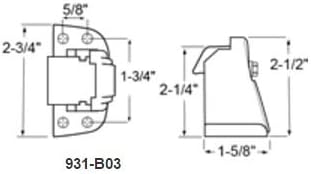 Miniatura 3 de Kason 931 Series Surfacemount Pestillo (Desplazamiento 1-18" a 1-38")