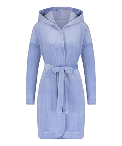 Hunkemöller Bademantel Velours - blue heron - XXS/XXS