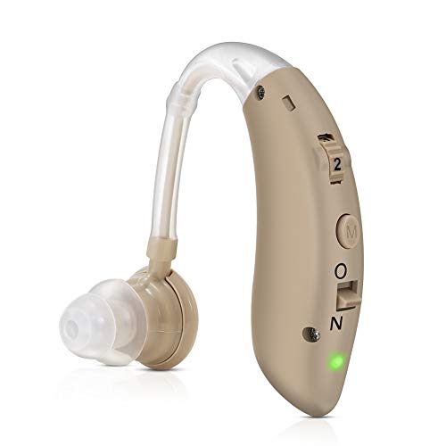 Hearing Amplifier, Rechargeable Hearing Amplifiers Personal Hearing Amplifier Device, 4 Channels Noise Reduction