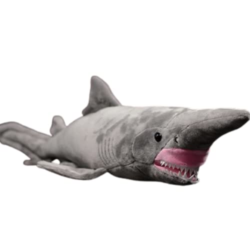 Goblin Plush - Goblin Shark - Shark Plush Toy - Plush Shark Toys Stuffed Animal Toy - Lifelike Shark Toys - Shark Plushie Grey Gift for Kids Girl Boy, Size 26 Inches