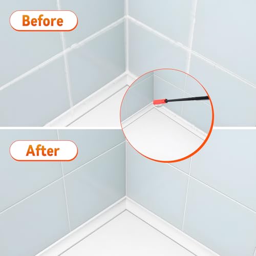Fugenglätter, 9-in-1 Silikonabzieher Fugenabzieher mit Plastikspachtel, Vielseitiger Silikonglätter Fugenglätter, Silikonfugen Abzieher für Fenster und Türfugen