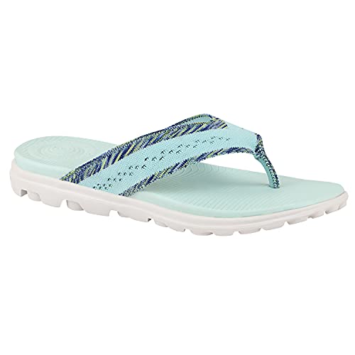 Neoz by Welcome Womens Flip Flops, Sky Green, TREND 3, 5 (B0982Z6VCW) Amazon Price History, Amazon Price Tracker