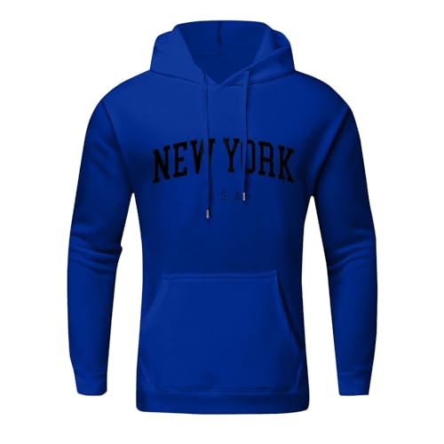 Hoodies for Men Long Sleeve New York Letter Graphic Print Hoodie for Mens Casual Oversize Pullover Sweatshirt3