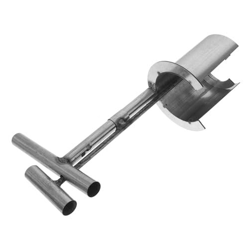 Garneck Portable Garden Hole Digger Tool Manual Planting Punch for Accurate Transplanting Lightweight Bulb Planter for Corn and Crops Easy to Use Garden Supply