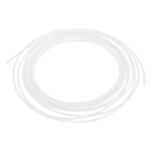 Rebower PTFE Tubing Hose Insulated Pipe Tube, [for Filaments 3D Printer] -0.8mmIDx1.2mmODx6.6ft/White/1 Pcs