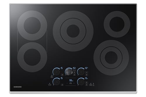 SAMSUNG 30" Built In Smart Electric Cooktop with Sync Elements, 5...