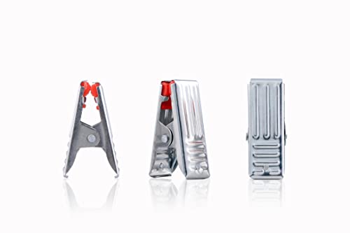 WEWEL®Premium Cloth Clips for Drying Clothes - Multipurpose Clothes Pins for Indoor and Outdoor Use - Strong and Durable Clips for Clothes Drying(Delux Clip)(with Delux Storage Box)(24)(MINI)