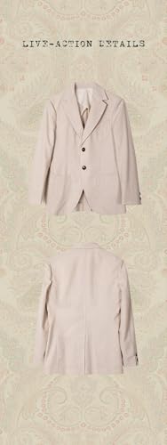 Men's Vintage Cotton Linen Blazer Summer Thin Business Single Suit Jacket4