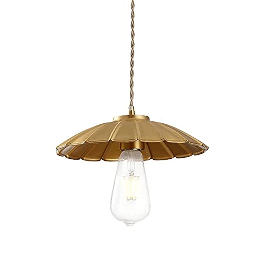 Lustre laiton industriel vintage en forme de fleur avec suspension réglable pour bar