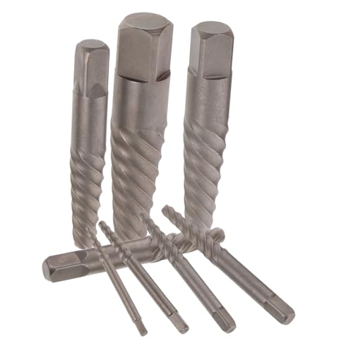TOBBOMEY 1 Juego Extractores de Tornillos para Fontanería Herramienta de Extracción de Tornillos Dañados y Pelados para Reparaciones Casa y Proyectos de Bricolaje