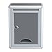 Wall Mounted Letterbox Lockable Mail Box Wall Drop-Box Metal Key Mailbox Parcel Delivery Box Newspaper Collection Box for Home Office