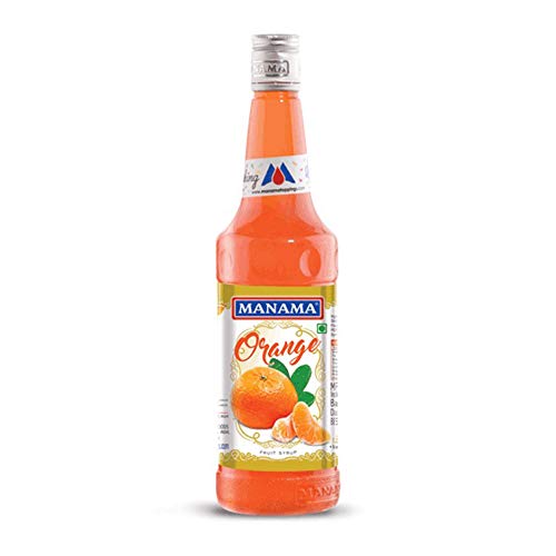 Image of Manama Orange Syrup | Mixer for Mocktails, Cocktails, Drinks, Juices, Beverages | Non Alcoholic Mix 750ML Bottle