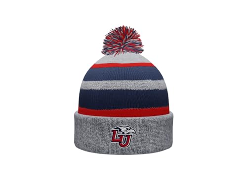 Sport Your Gear Liberty Flames Prime Cuffed Fold Over Pom Pom Winter Knit Beanie - One Size