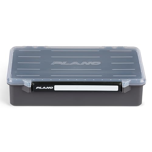 Image of Plano StowAway 3700 Deep Open Stow Tackle Box, with Corrosion-Preventive Rustricor, Single Latch Design, Transparent DuraView Lid, Stackable Storage for Fishing Bait, Lures and Gear