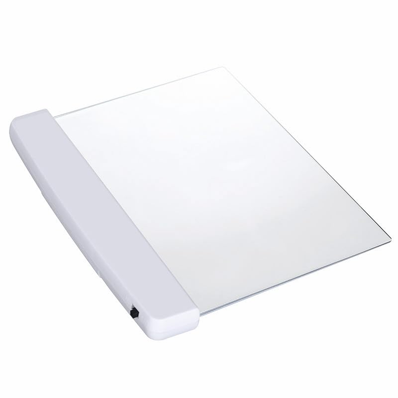 Image of LED Lightwedge Reading Lamp Night Flat Plate Portable Panel Book Light for Reading (White)