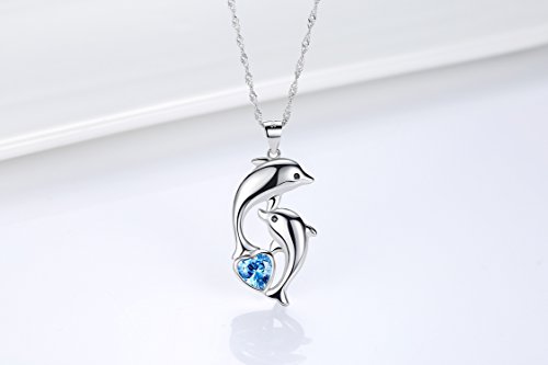 Dolphin Necklace 925 Sterling Silver Mothers Day Gifts For Women Necklace Chains4