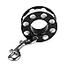 15M/30M/50M Scuba Diving Finger Spool Reel with 90mm Double Hook Snap, Compact Folding Design for Underwater Safety and Line Management, Nylon and Steel Construction(15m)