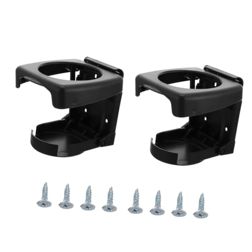 Portavasos plegable para auto 2 piezas plástico resistente miniatura 1