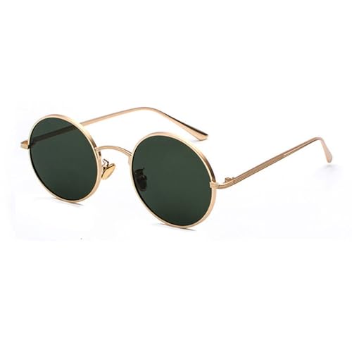 Lunettes de soleil rondes vert foncé pour vos sorties et terrasses d'été