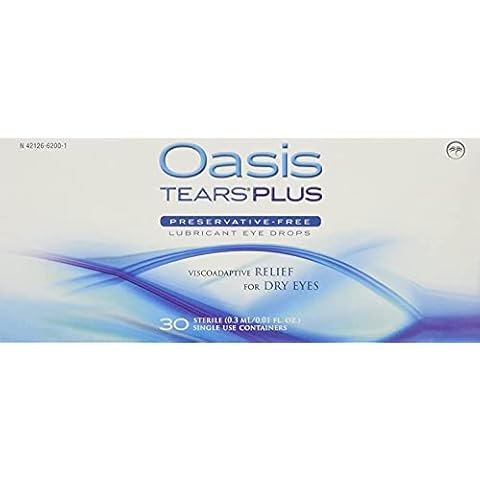 Oasis TEARS Plus Lubricant Eye Drops, 30 Count (Pack of 2) Cover
