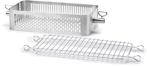 Napoleon Grilling Stainless Steel Adjustable Grill Rotisserie Basket 57013