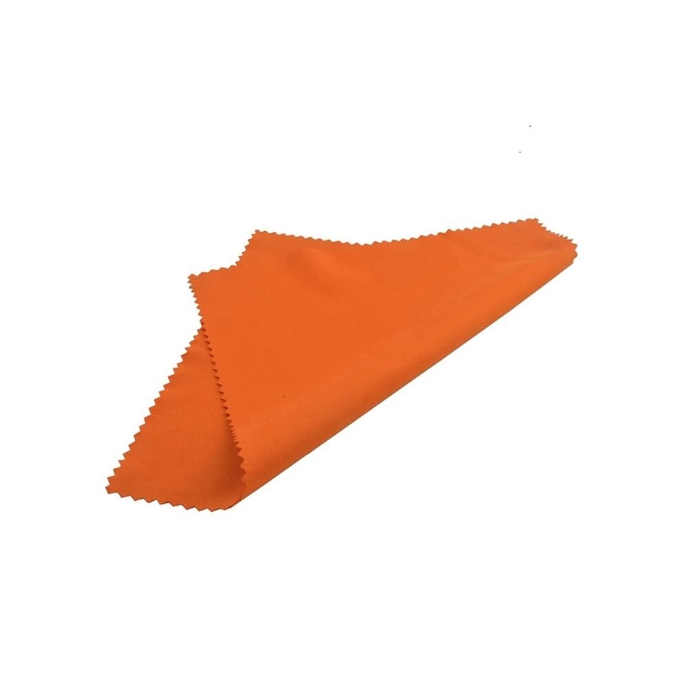 100 panni in microfibra per occhiali, 15 x 18 cm di spessore, panno per la pulizia degli occhiali, bianco, nero, blu, verde, rosso, arancione, rosa (bianco)
