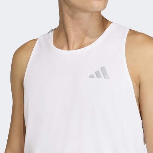 adidas Herren Adi365 Running Climacool Iconic Tank Shirt, White, S – Ansicht 6