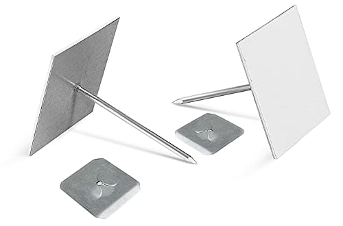 100 Stück 62mm Selbstklebestifte zur Befestigung von Isoliermaterialien auf glatten Untergründen, bis 60mm Dämmstoffstärke Cover