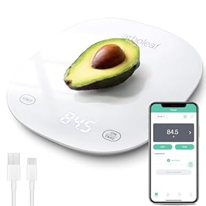 Arboleaf Digitale Küchenwaage mit App, 10kg/0.5g