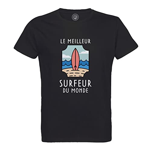 T-Shirt en Coton Bio pour Homme Style Surf Premium Idéal pour le Sport et la Plage