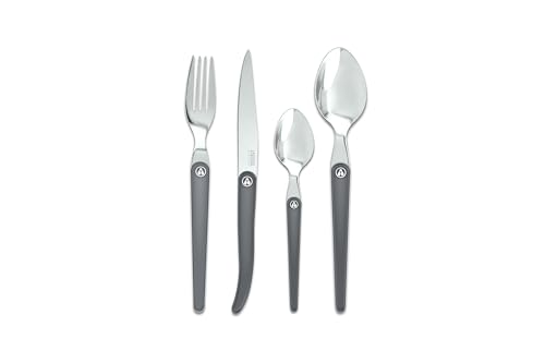 Ménagère 16 pièces - Collection Acidulé (Gris)