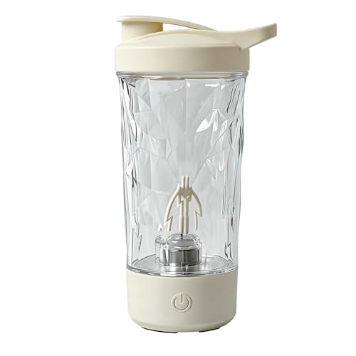SGZIOO Shaker Proteinshake, Automatischer Elektrischer Protein Shaker 500ML, Eiweiß shaker Auslaufsicher Proteinshaker mit Messskala, Proteinshake Becher für Proteinpulver, Mahlzeitenersatz Shakes