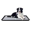 HQ4us Dog Pee Pad Holder Tray with Grate 34”×23”, Large Dog Litter Box Toilet, Puppy Pee Pad Holder, Less Mess, Dog Potty Indoor Outdoor for Balcony