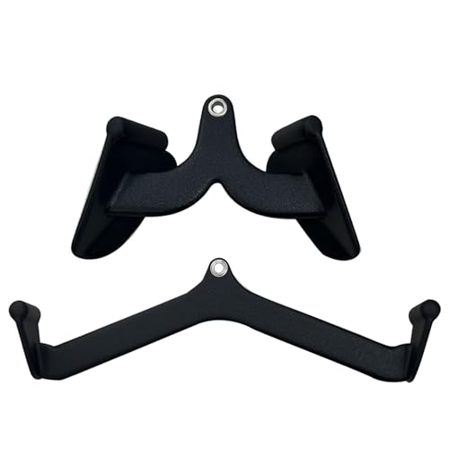 BLUSLM LAT Pulldown Attachments, LAT Bar Cable Machine Attachment,T-bar V-bar, LAT Pull Down Bars, Back Tricep Bar Strength Training Handle for Home Gym Fitness