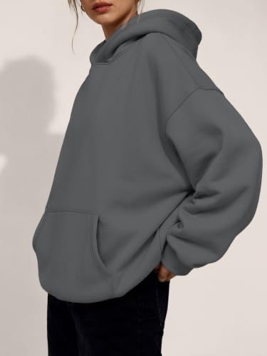 Image of Trendy Queen Women Oversized Hoodies Fall Outfits | Gentle Skin Feel, Aesthetic Drop Shoulder, Large Kangaroo Pocket, Seamless Daily Outfit Match