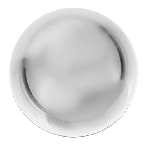 Happyyami Outdoor Reflective Ball Stainless Steel Gazing Sphere Polished Hemisphere for Garden Decoration Durable Reflective Globe Chic Lawn Adornment