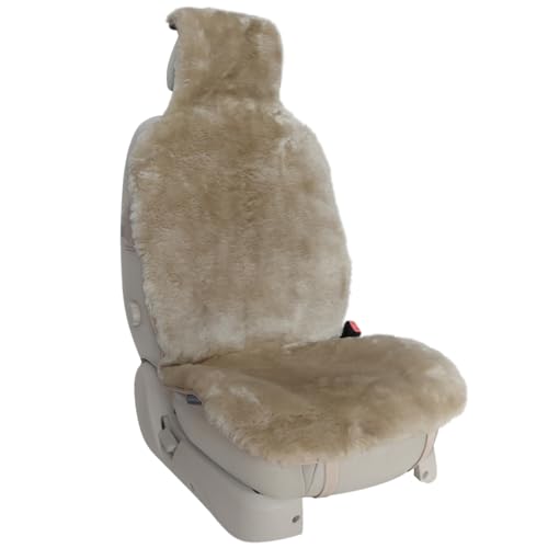 Champlus Automotive Sheepskin Seat Cover, Genuine Australian Sheep Skin, Universal