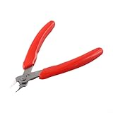 Yuanpgky Professionelle Elektronik-Schneidezange mit federbelastetem automatischem Rückprall, Edelstahlbacke und rutschfestem Gummigriff für Schmuckherstellung, Drahtschneiden