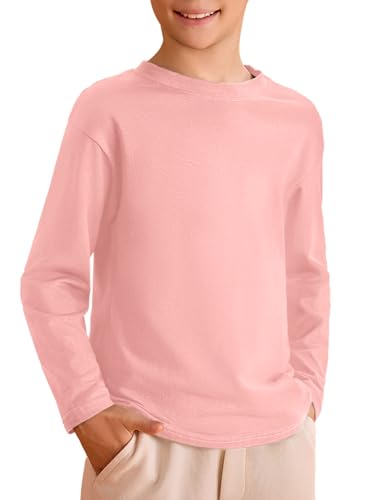 Image of Haloumoning Kids Boys Long Sleeve Crewneck T-Shirts Tee Tops 5-14 Years