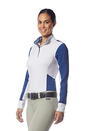 Kerrits Affinity Langarmshirt, True Blue/Iron Bouquet, X-Groß Cover